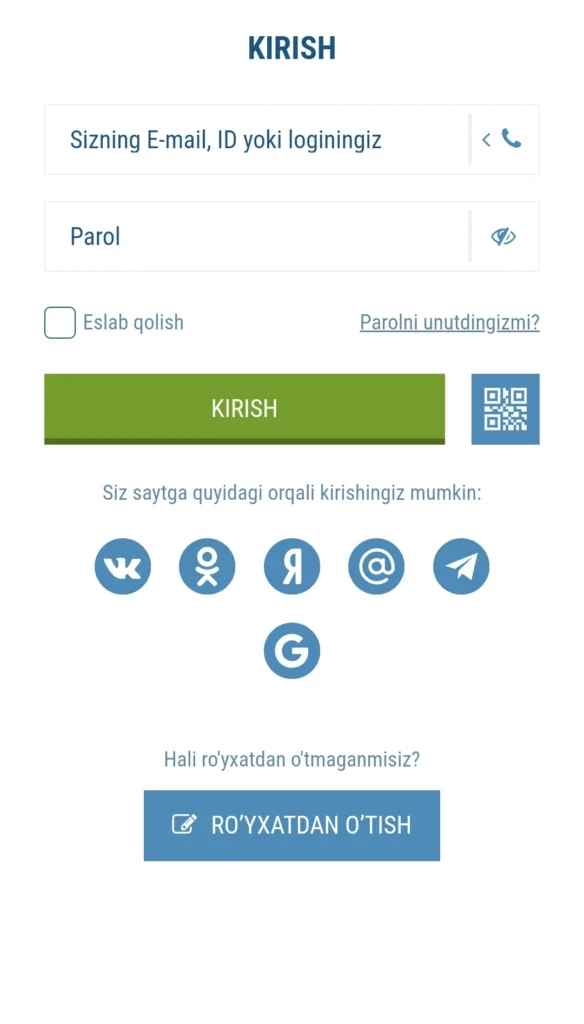 1xbet Kirish (Login) – Qanday Qilib Shaxsiy Hisobimga Kirish Mumkin